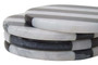 Soma Set of Four Round Striped Coasters