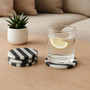 Soma Set of Four Round Striped Coasters