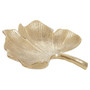 Prato Small Antique Gold Finish Ginkgo Dish