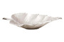 Prato Silver Finish Leaf Dish