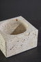 Tibor Travertine Square Decorative Bowl