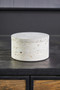 Tibor Travertine Round Trinket Box