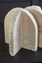 Tibor Travertine Set of 2 Arched Bookends