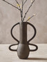 Deriva Small Textured Grey Vase