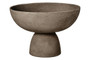 Deriva Small Textured Grey Pedestal Bowl
