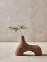 Dunas Small Textured Beige Abstract Vase