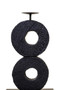 Fidel Large Charred Black Mango Wood Log Candle Holder