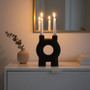 Hapax Small Black Candle Holder
