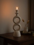 Hapax Large Cream Candle Holder