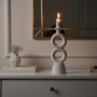 Hapax Large Cream Candle Holder