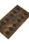 Churchill Games Brown and Black Finish Domino Set