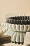 Savio Small Grey Fluted Marble Bowl