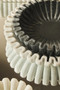 Savio Small Grey Fluted Marble Bowl