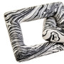 Helsa Black And White Marble Two Link Chain