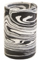 Helsa Black And White Marble Two Way Candle Holder