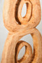 Fidel Natural Mango Wood Stacked Ring Sculpture