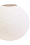 Sanai Cotton Mache Small White Round Vase