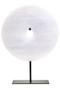 Zoro Medium Round Dia 25cm Grey Marble Disc Sculpture