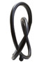 Prato Matte Black Nickel Finish Twist Sculpture