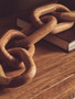 Cato Natural Wood 5 Link Chain Decor