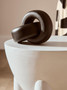 Cato Black Wood Small Knot Decor Cato Black Wood Small Knot Decor
