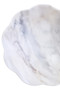Zoro Small White Marble Scalloped Bowl