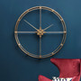 Beauly 110cm Dia Gold Finish Metal Wall Clock