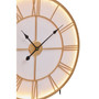Genova Small Gold and White LED Wall Clock
