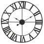 Genova Black Metal Wall Clock