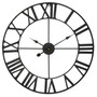 Genova Black Metal Wall Clock