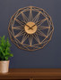 Genova 40cm Dia Small Gold Metal Wall Clock