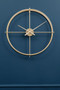 Kent 60cm Dia Large Gold Finish Wall Clock