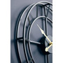 Kent Small Black Frame and Gold Detail Wall Clock