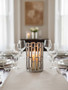 Delphi Small Silver Finish Candle Holder