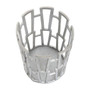 Delphi Large Silver Finish Candle Holder