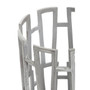 Delphi Large Silver Finish Candle Holder