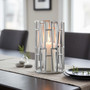 Delphi Large Silver Finish Candle Holder