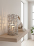 Delphi Large Candle Holder in Silver Finish