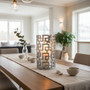 Delphi Large Candle Holder in Silver Finish