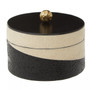 Ezra Large Black And White Trinket Box Ezra Large Black And White Trinket Box