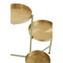 Sabria Green and Gold Three Teir Plant Stand