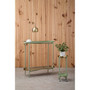 Sabria Green and Gold Tiw Tier Plant Stand