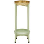Sabria Green and Gold Tiw Tier Plant Stand