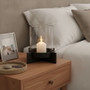 Hapax Large Matt Black Finish Candle Holder
