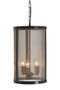 Hampstead Black Finish Small Pendant Light With Hints of Gold