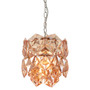 Rydello Small Amber Glass Chandelier