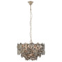 Rydello Smoked Grey Glass Chandelier