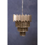 Lustra Large Nickel Painted Chandelier