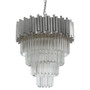 Lustra Large Silver Finish Chandelier