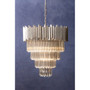 Lustra Large Silver Finish Chandelier